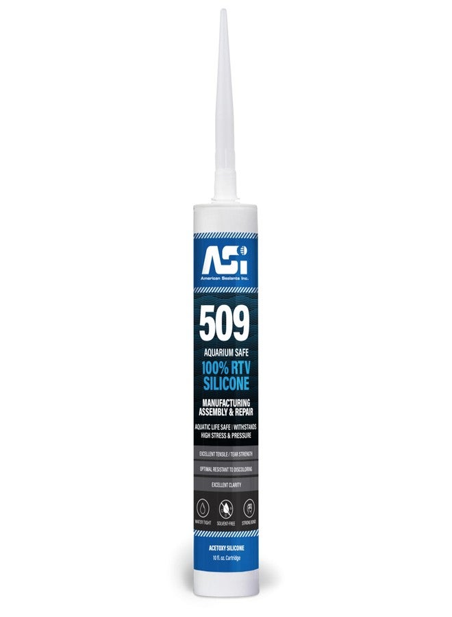 Gordon Glass Co. ASI Black Aquarium Silicone Sealant- 10.2 Oz Cartridge - Image 1